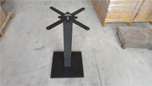 casting iron metal table base with square base