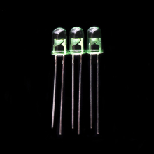 5mm Green LED Green Clear Lens 45 degree