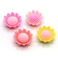 Divers mini breloques en résine en forme de tournesol pour l&#39;artisanat à la main perles décoratives Slime filles accessoires de cheveux perles