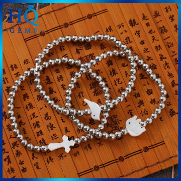 Good Quanlity Steel and white different shape MOP bracelets