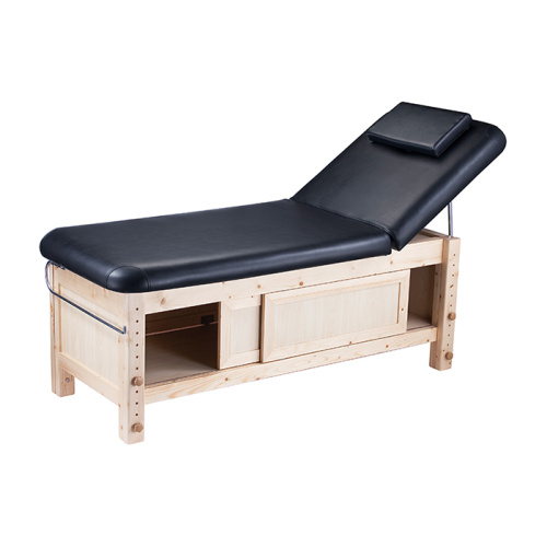 Salon Massageliege aus schwarzem Holz