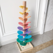 Rainbow Sound Music Tree: Interactive Colorful Marble Ball Run Track Blocks for Educational Play and Assemblies