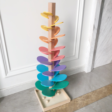 Rainbow Sound Music Tree: Interactive Colorful Marble Ball Run Track Blocks for Educational Play and Assemblies