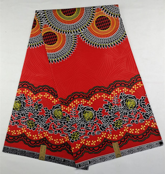 Indian African Emboss Print Polyester Fabric from China