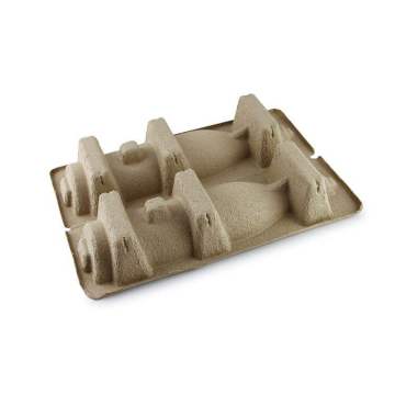 Biodegradable Packing Box Paper Pulp Case Wine Shipper