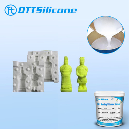 Easy de-mold silicone rubber for plastic crafts mold making