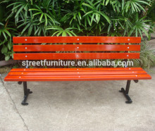 Oudoor hardwood bench outdoor bench with back