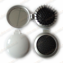Round comb Plastic Pocket mirror,cosmetic mirror, makeup mirror