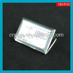 acrylic price tag holder for stand displaying
