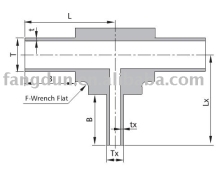 socket weld reducing tee,threaded fitting ,precision pipe fitting,instrumentation pipe fitting