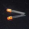 High Bright 5mm Amber LED Diffused Lens 4000-6000mcd