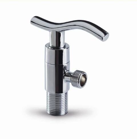 Valve d&#39;angle de salle de bain avec poignée en alliage de zinc