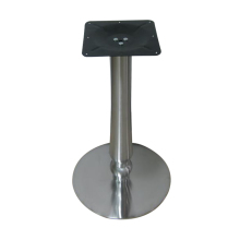 Round Base Stainless Steel Camber Dining Table Base