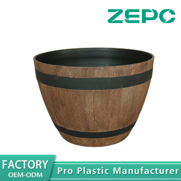 Egg-Shaped Barrel Planter