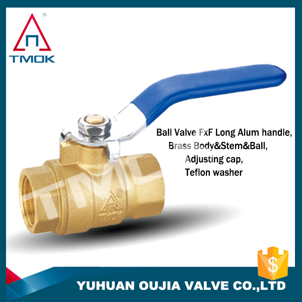 TMOK top Quality dn20 brass ball valve with flange