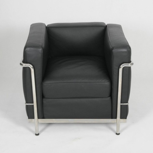 Modern furniture LC2 leather sofa with stainless leg LC2 chair manufacturer