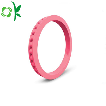 Personalized Silicone Engagement Ring Bead Ladder Soft Rings