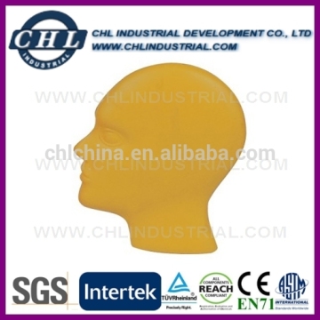 Customized logo print head shape stress ball