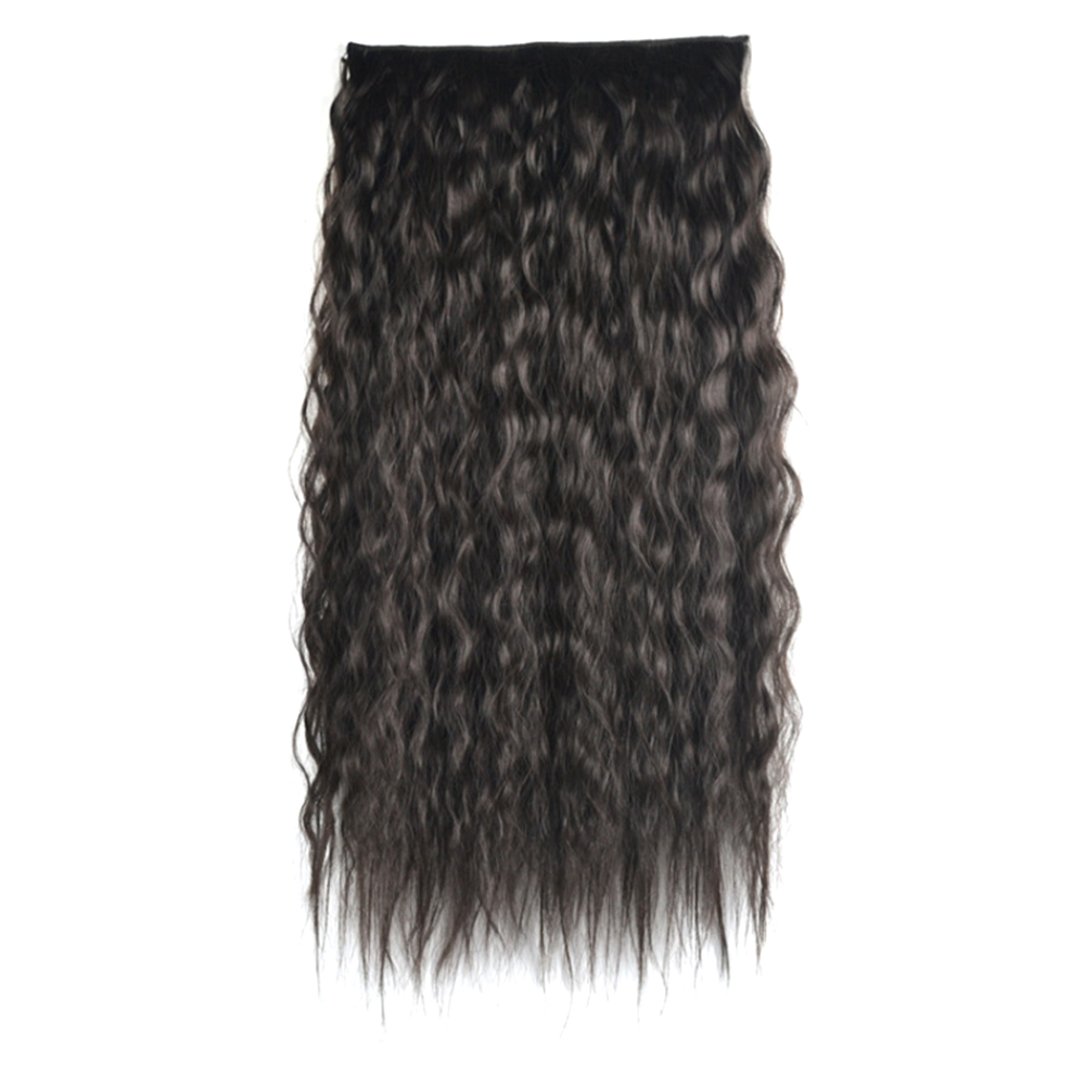 Hot sellhair clip in extension Afro wave clip in hair extension synthetic clip in curly hair extension for black women