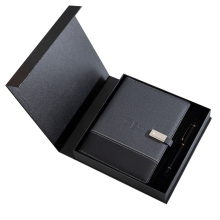 Wireless Charging Power Bank Notebook with PU Leather Cover