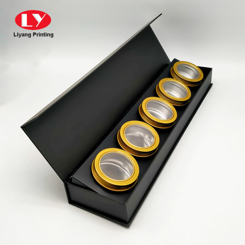 Luxury Empty Tea Jars Gift Packing Paper Box