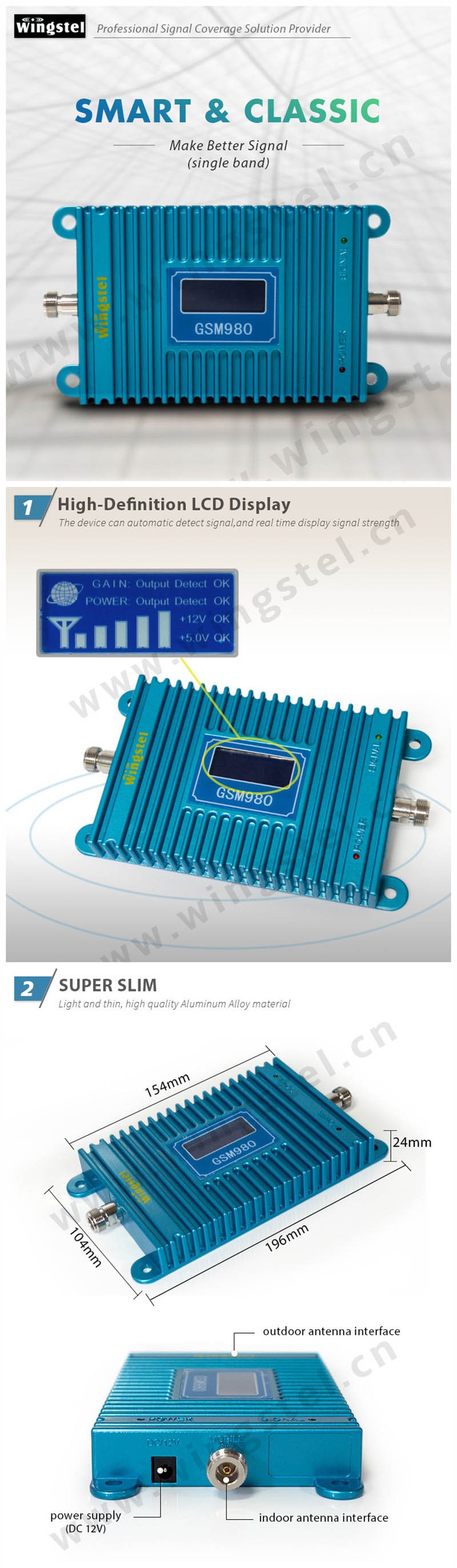 GSM 900mhz mobile phone signals booster repeater gsm 980 mobile repeater