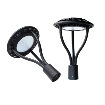 100W Outdoor LED UFO Post Top Light Garden Lighting Pole