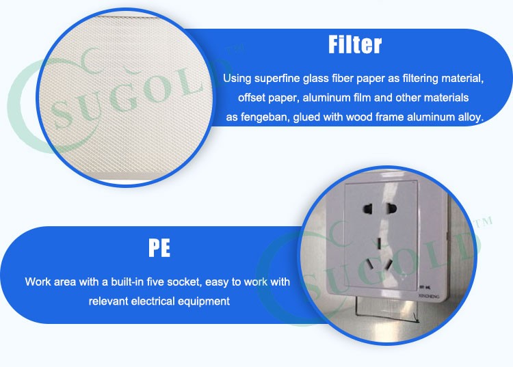 Vertical air flow Class 100 SS 304 clean bench CE certificated Laminar flow cabinet