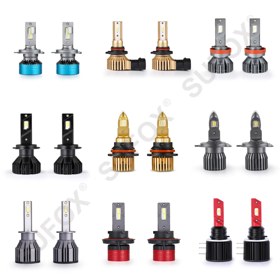 Auto LED Lightings Wholesale H1 Anti-EMI Temperature Control System Csp LED Headlights