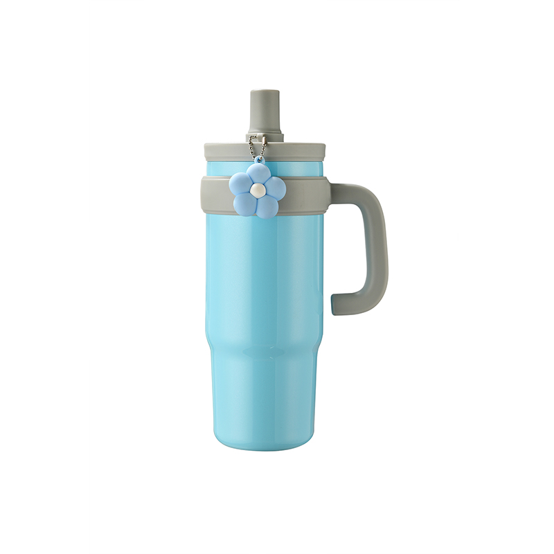 niebieski kubek podróżny ze stali nierdzewnej o pojemności 800 ml blue 800ml stainless steel travel mug