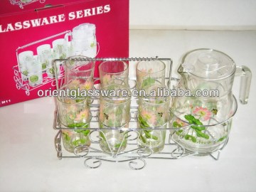 glass water pitcher sets