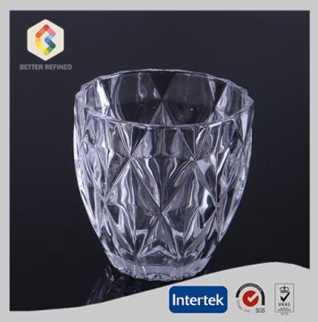 Crystal glass ice cake tumber water cup