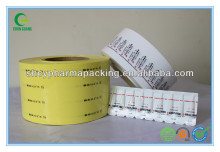 PVC/PE laminated film for suppository pharmaceutical packing