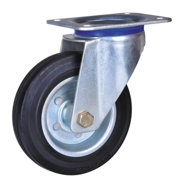 5'' industrial caster with rubber wheels