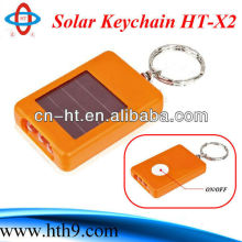 mini rechargeable solar led keychain flashlight