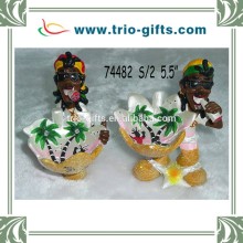 Promotional High Quality Polyresin Jamaica Ashtray