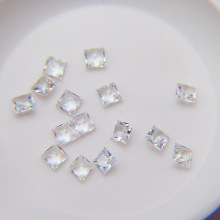 High Quality White Sapphire Square Princess Loose Stones