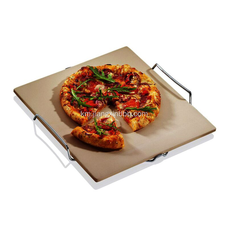 15 អ៊ីញការ៉េ Cordierite Pizza Stone