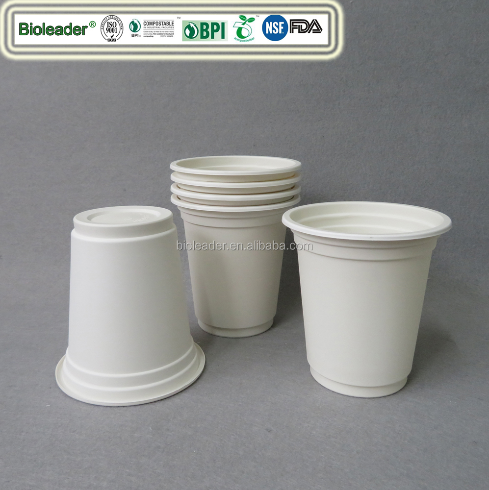 100% Biodegradable Eco-Friendly Biodegradable Cornstarch CPLA Cups