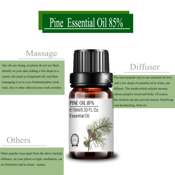 cosmetic grade custom private label 10ml pine oil 85%