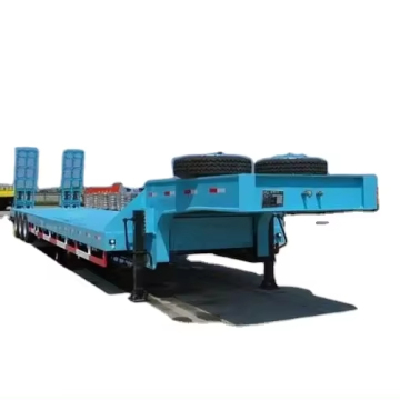 Affordable 3 Axle 60Ton Heavy Machinery and Freight Low Bed Semitrailers for Ghana