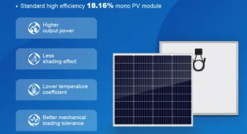 182mm 100W Mono Customized Solar Panel
