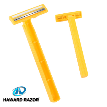 D207L disposable razor with two razor blades feather for shaving
