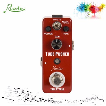 CE/RoHS/FCC Rowin 2017 Tube Pusher mini Guitar Effect Pedal LEF-328