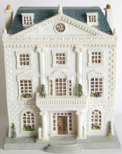 polyresin miniatured school models,scaled historical building