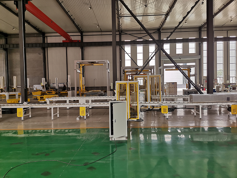 Wood profile wrapping machine horizontal stretch wrapping machine/door packing machine