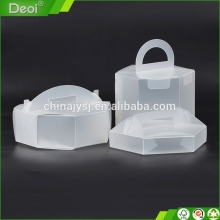 clear disposable pp plastic packing box cake box