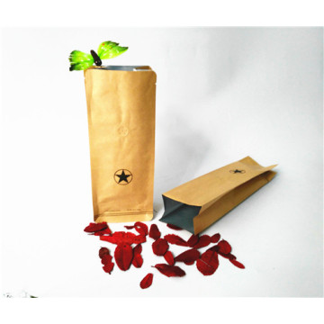 Kraft Paper Side Gusset Bag med ventil