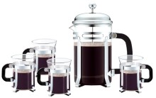 Hot sale French Press Set,chrome plated Coffee French Press Set,French Press Set With Cup 200ml