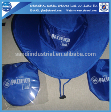 wholesale 190t polyester folding hat for gifts